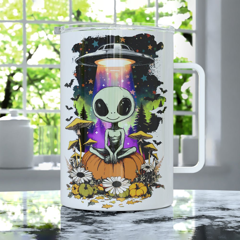 Halloween Alien Insulated Travel Mug - Loftipop