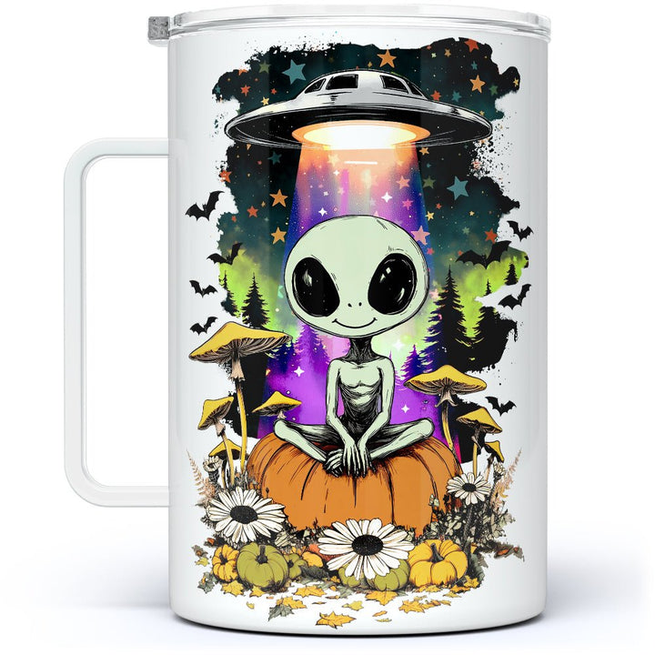 Halloween Alien Insulated Travel Mug - Loftipop