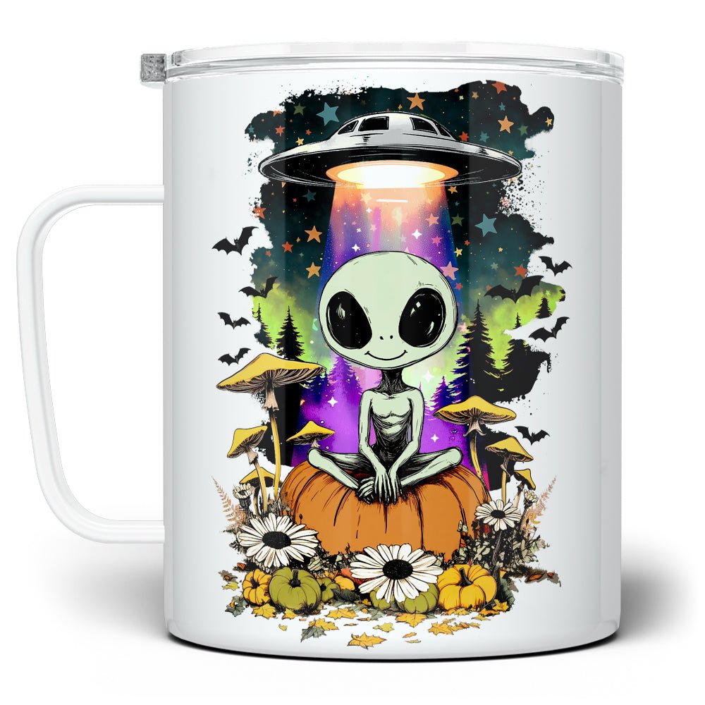 Halloween Alien Insulated Travel Mug - Loftipop