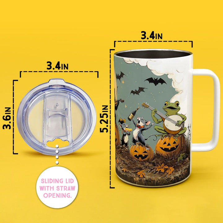 Halloween Hoedown Insulated Travel Mug - Loftipop