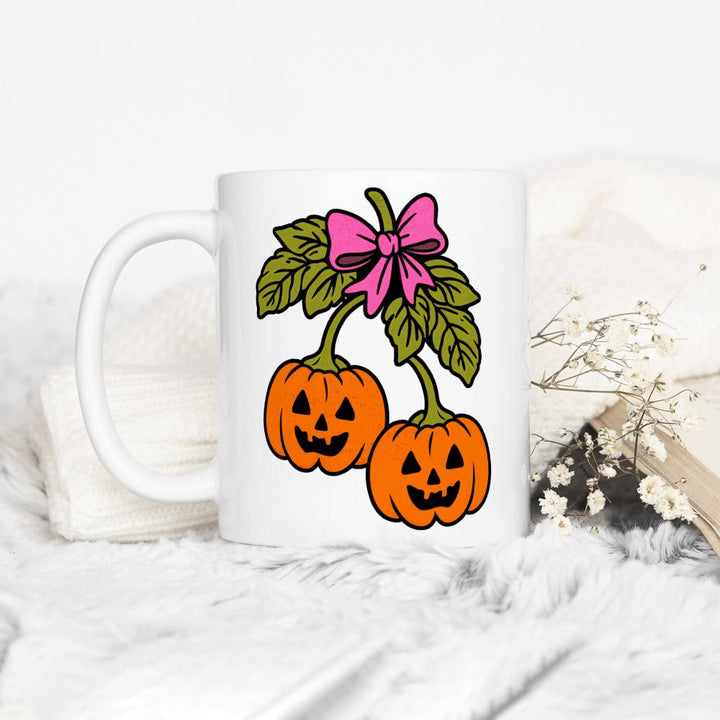 Halloween Pumpkin Cherries Mug - Loftipop