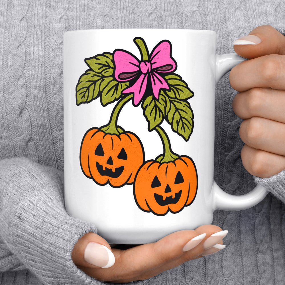 Halloween Pumpkin Cherries Mug - Loftipop