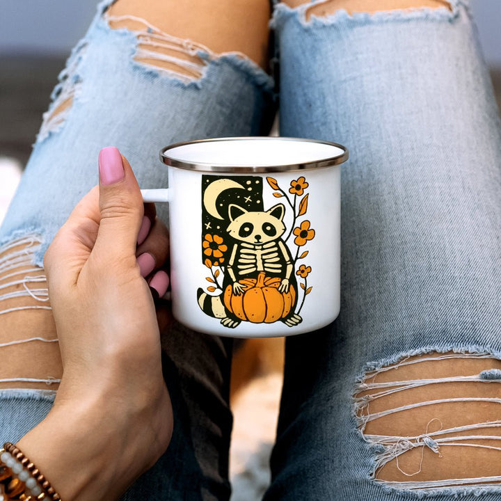 Halloween Raccoon Camp Mug - Loftipop