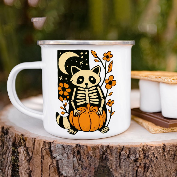 Halloween Raccoon Camp Mug - Loftipop