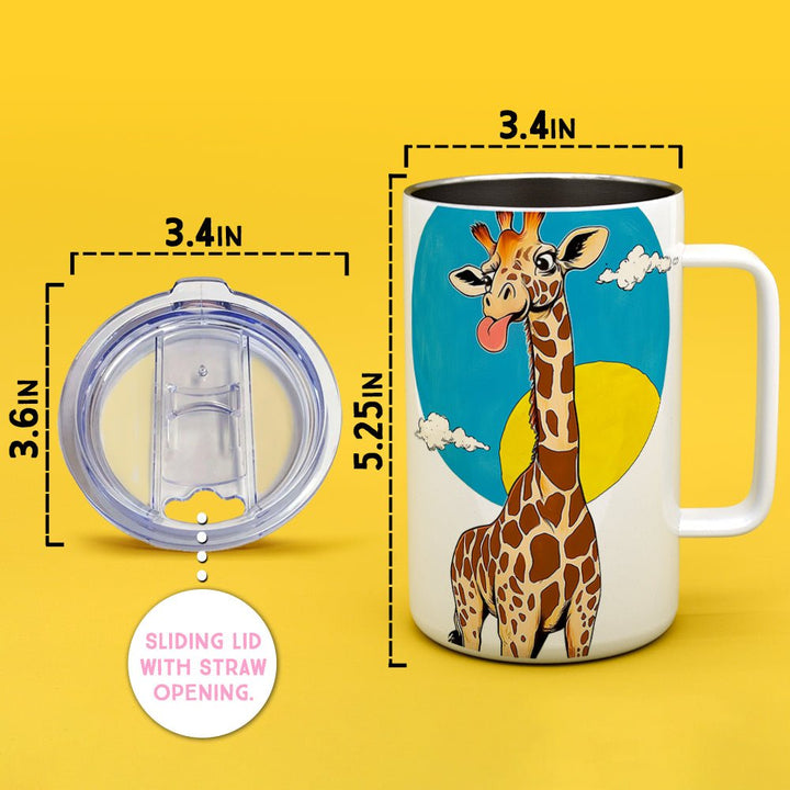 Happy Giraffe Insulated Travel Mug - Loftipop