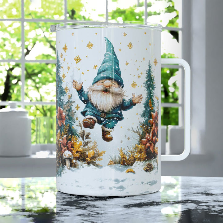 Happy Winter Gnome Insulated Travel Mug - Loftipop