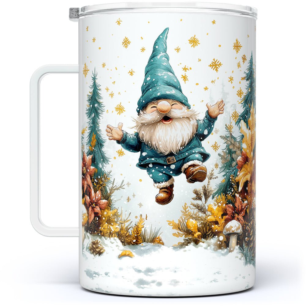 Happy Winter Gnome Insulated Travel Mug - Loftipop