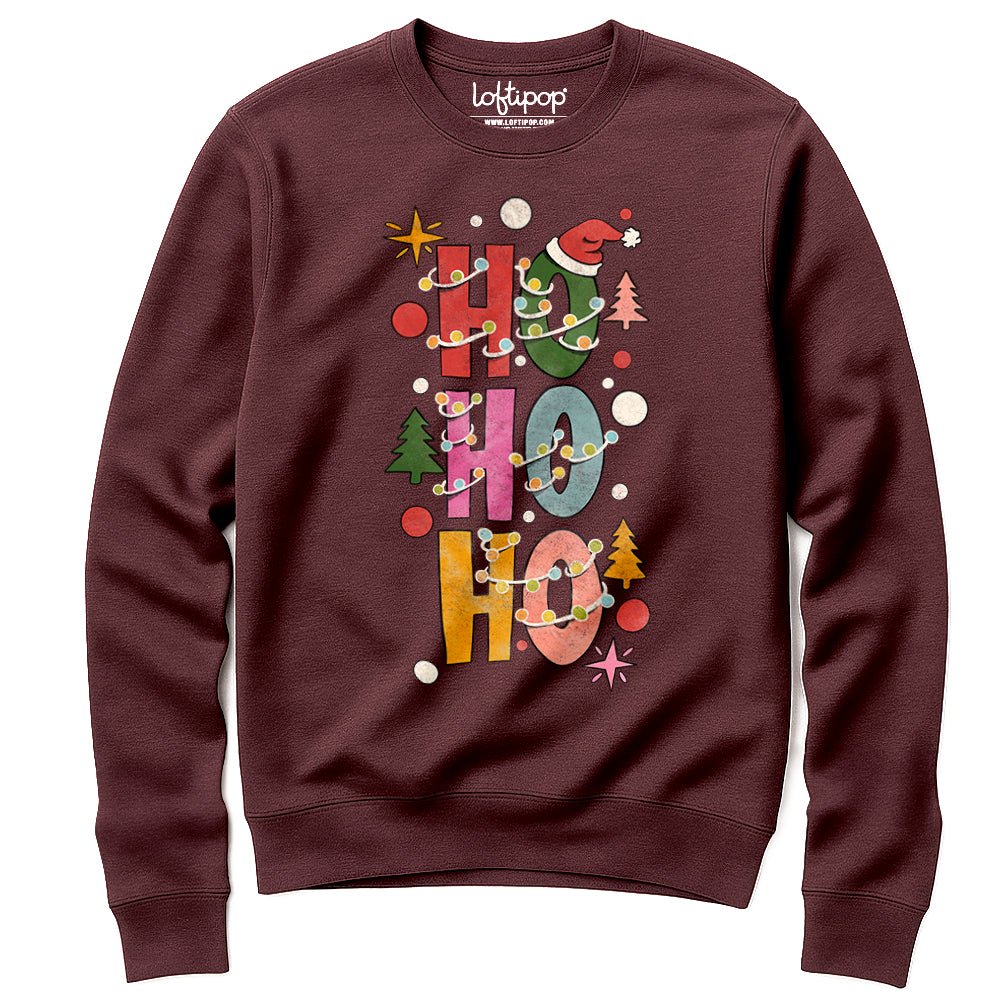 HO HO HO Crewneck Sweatshirt - Loftipop