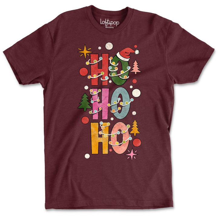 HO HO HO Crewneck T-Shirt - Loftipop