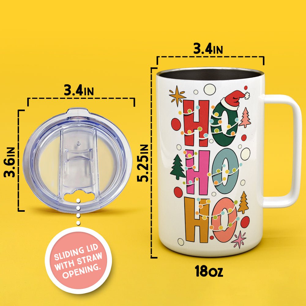 HO HO HO Insulated Travel Mug - Loftipop