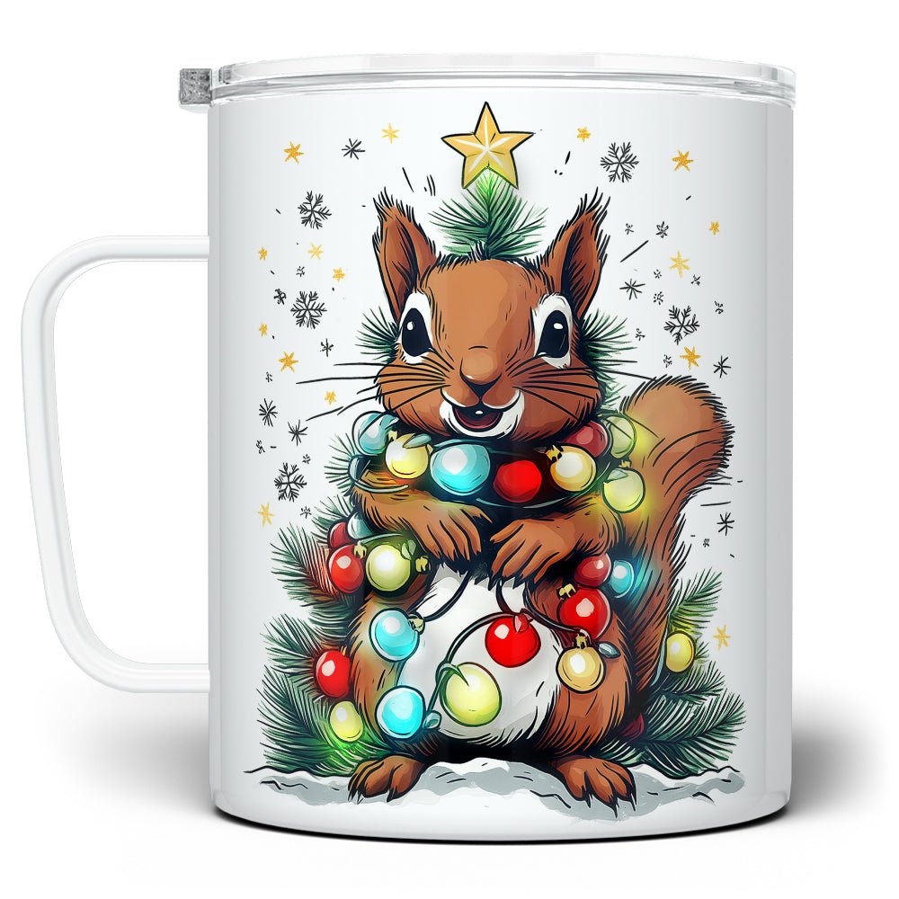 Holiday Squirrel Insulated Travel Mug - Loftipop