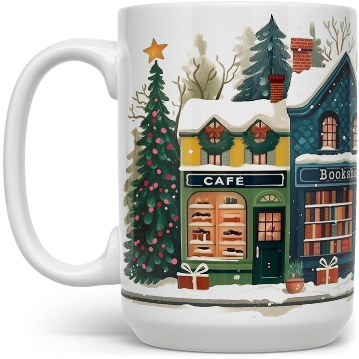 Holiday Storefront Shops Mug - Loftipop