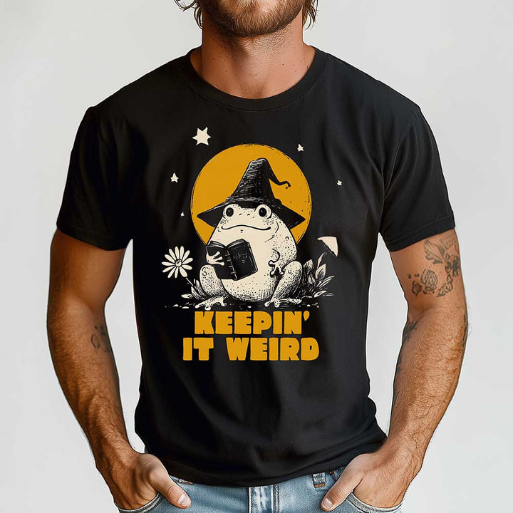 Keepin It Weird Crewneck Tshirt - Loftipop