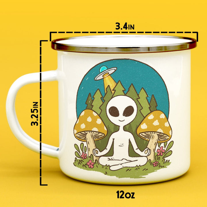 Meditating Alien Camp Mug - Loftipop