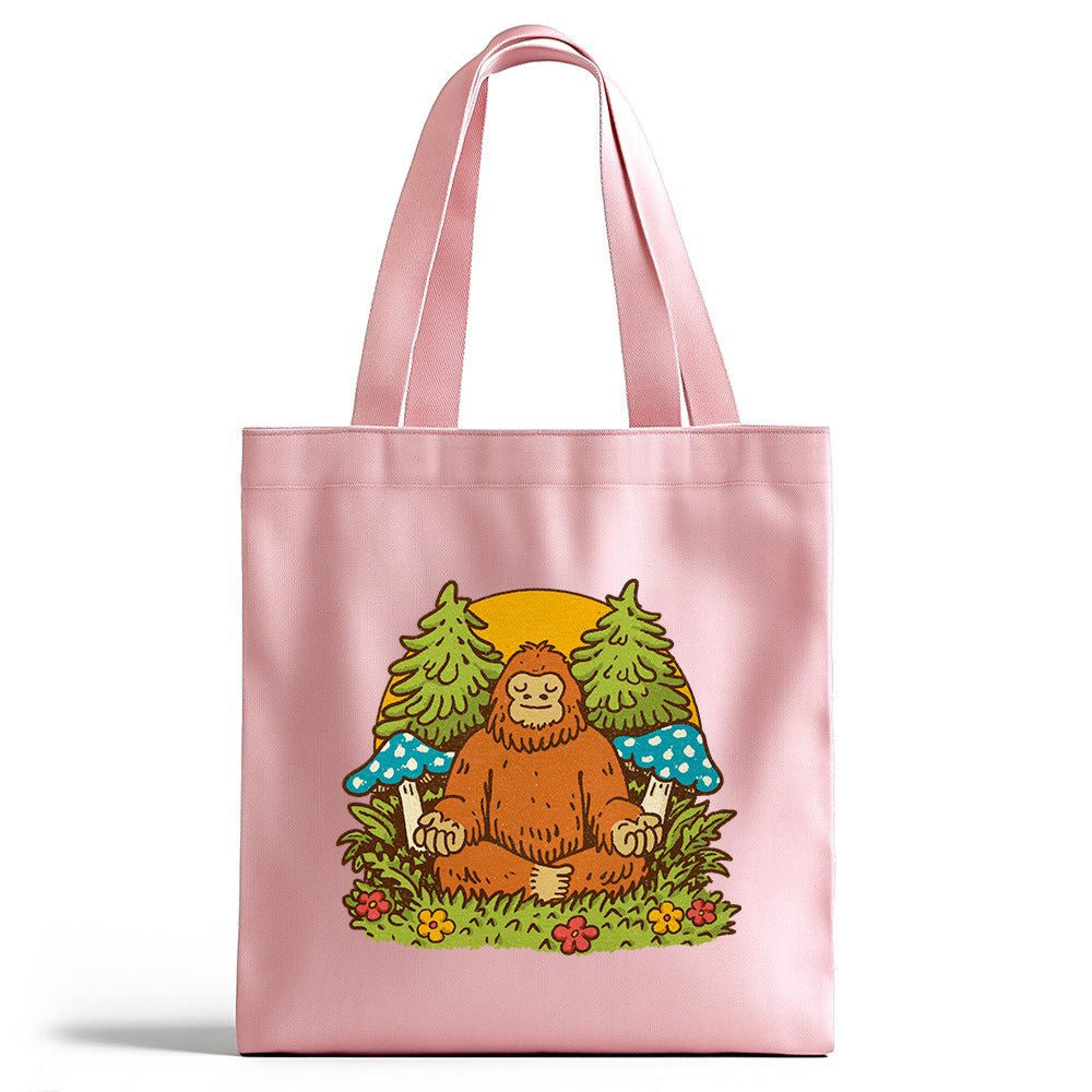 Meditating Bigfoot Tote Bag - Loftipop