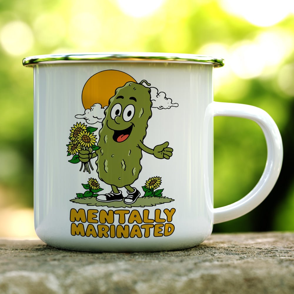 Mentally Marinated Pickle Camp Mug - Loftipop