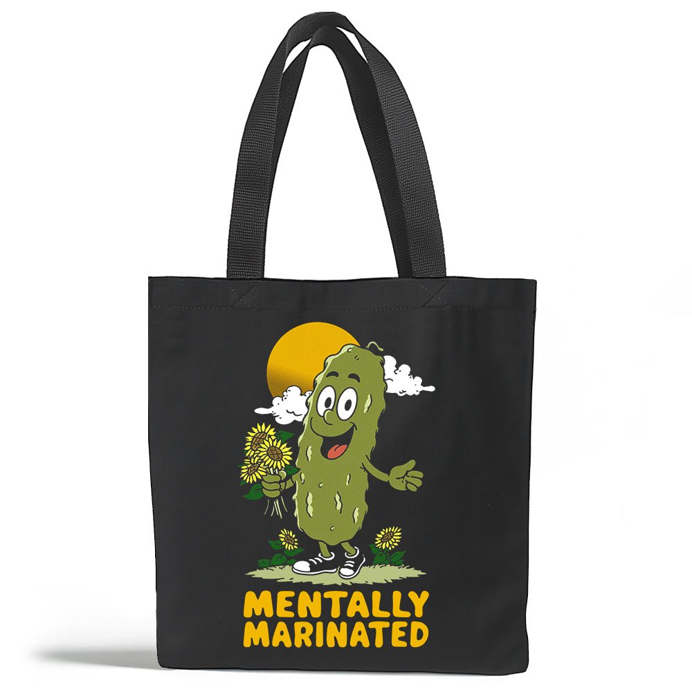 Mentally Marinated Pickle Tote Bag - Loftipop