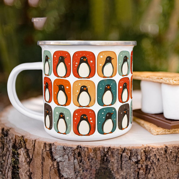 Mod Winter Penguin Camp Mug - Loftipop