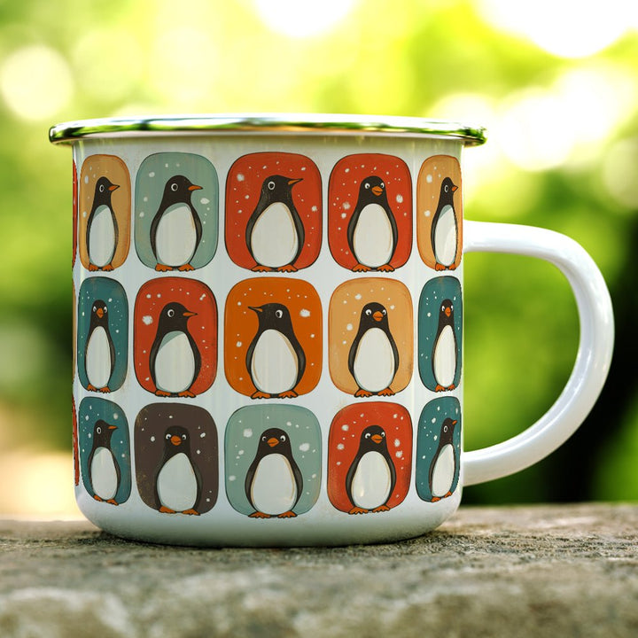 Mod Winter Penguin Camp Mug - Loftipop