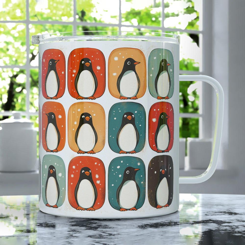 Mod Winter Penguin Insulated Travel Mug - Loftipop