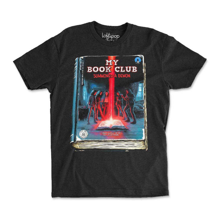 My Book Club Summoned a Demon Crewneck Tshirt - Loftipop