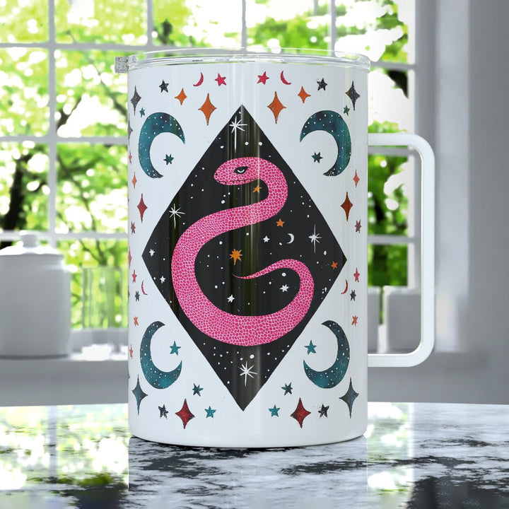 Mystical Snake Insulated Travel Mug - Loftipop