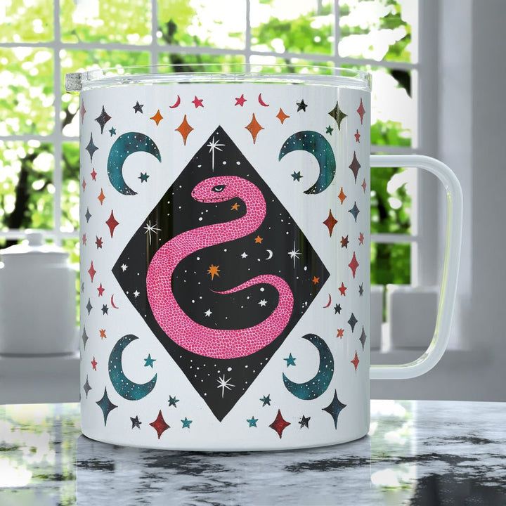 Mystical Snake Insulated Travel Mug - Loftipop