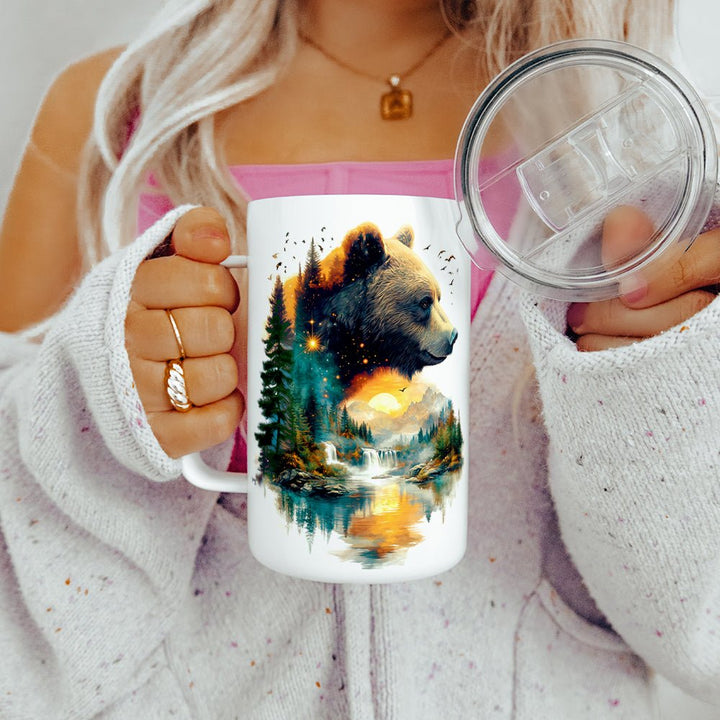 Nature Bear Insulated Travel Mug - Loftipop