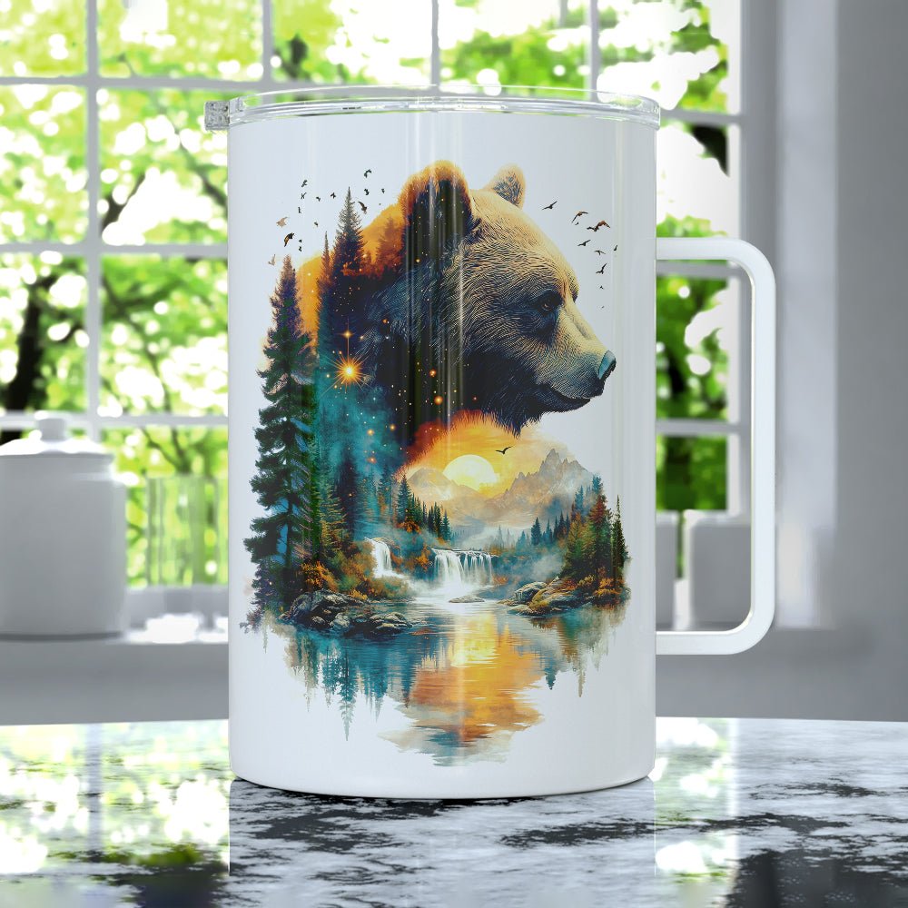 Nature Bear Insulated Travel Mug - Loftipop