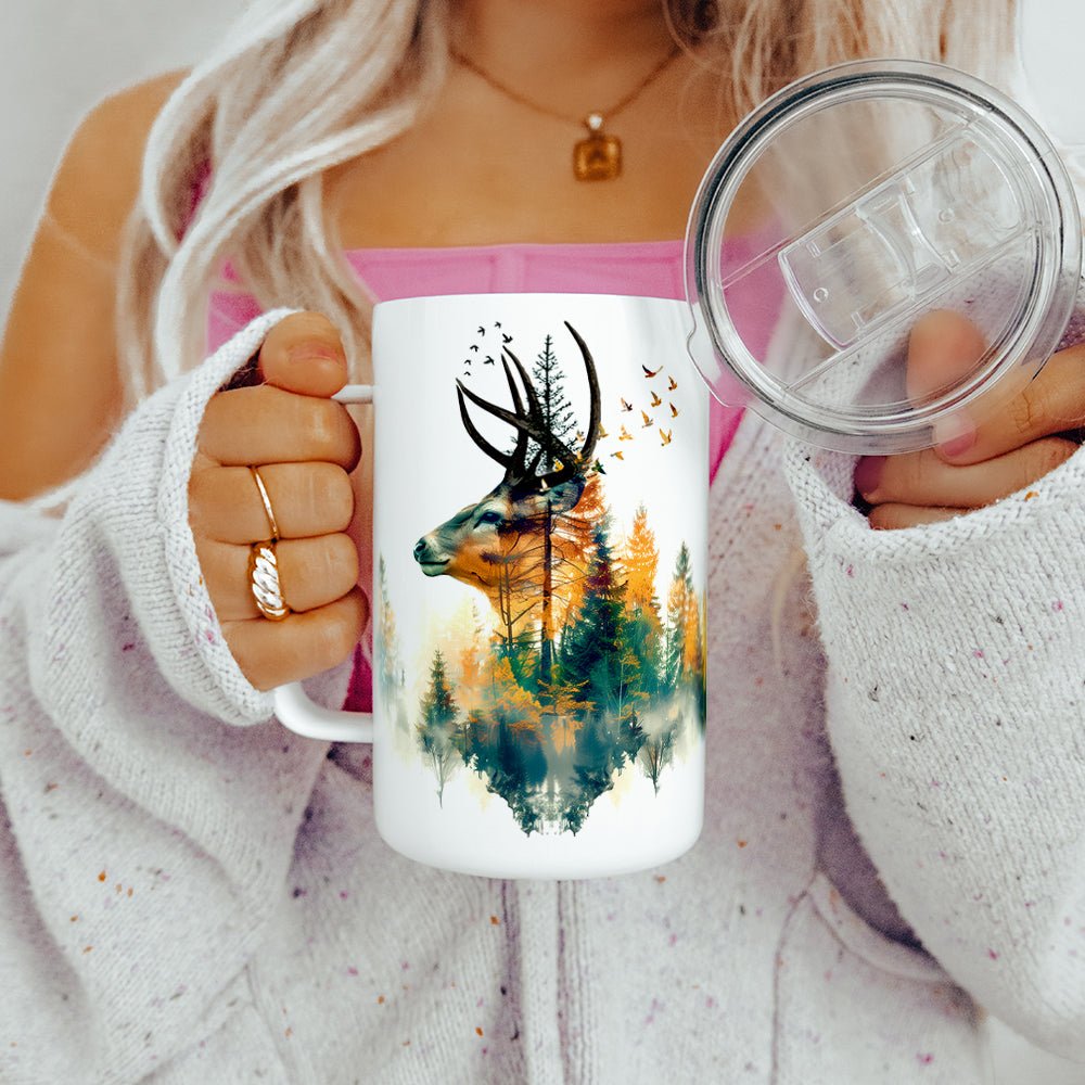 Nature Buck Insulated Travel Mug - Loftipop