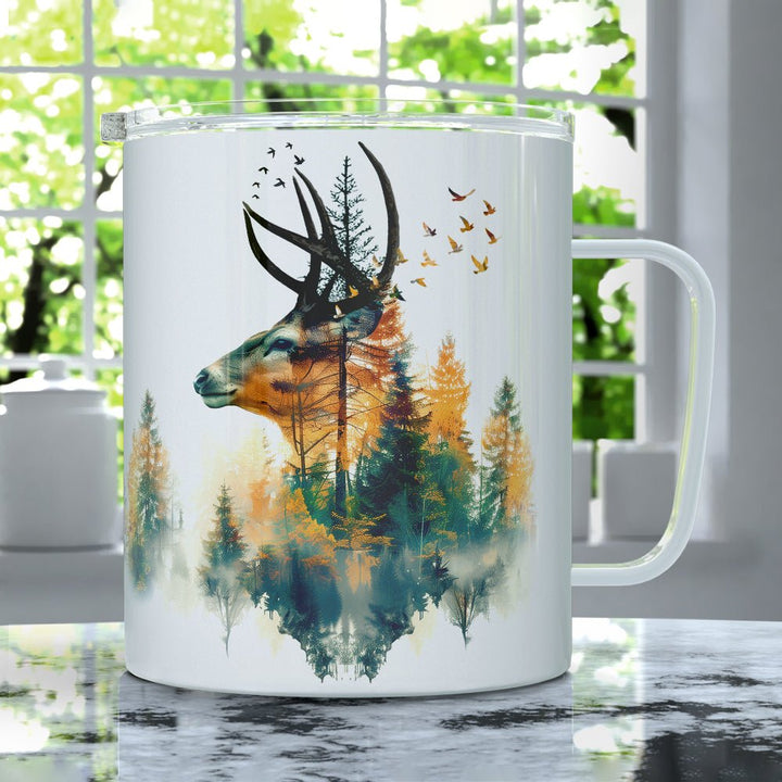 Nature Buck Insulated Travel Mug - Loftipop