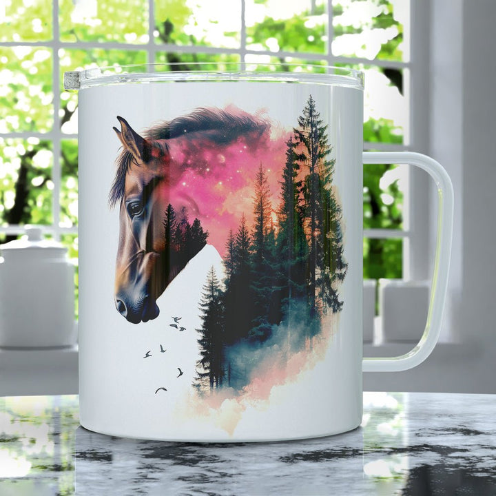 Nature Horse Insulated Travel Mug - Loftipop