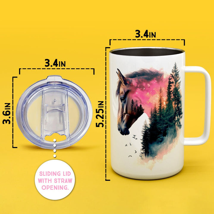 Nature Horse Insulated Travel Mug - Loftipop