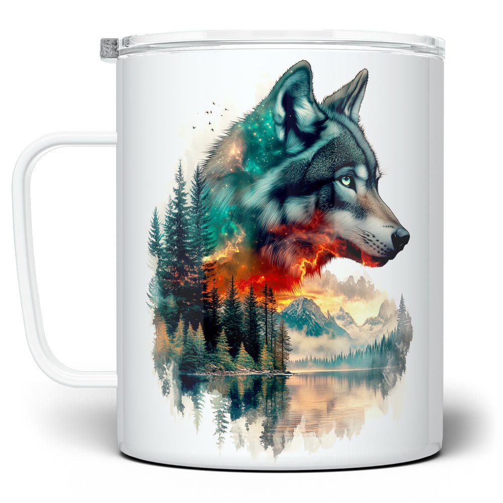 Nature Wolf Insulated Travel Mug - Loftipop