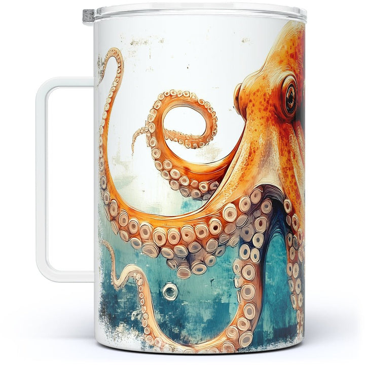 Nautical Octopus Insulated Travel Mug - Loftipop