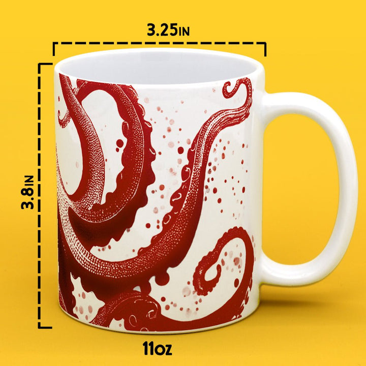 Nautical Red Octopus Mug - Loftipop