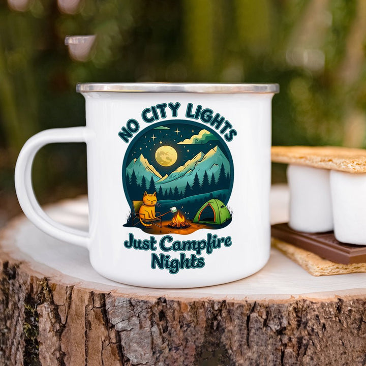 No City Lights Just Campfire Nights Camp Mug - Loftipop