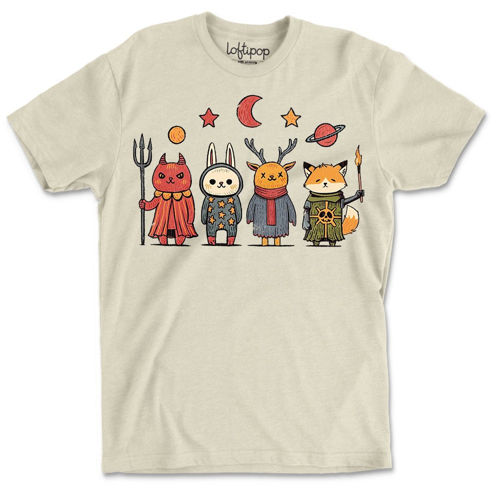 Occult Vintage Animals Crewneck T-Shirt - Loftipop