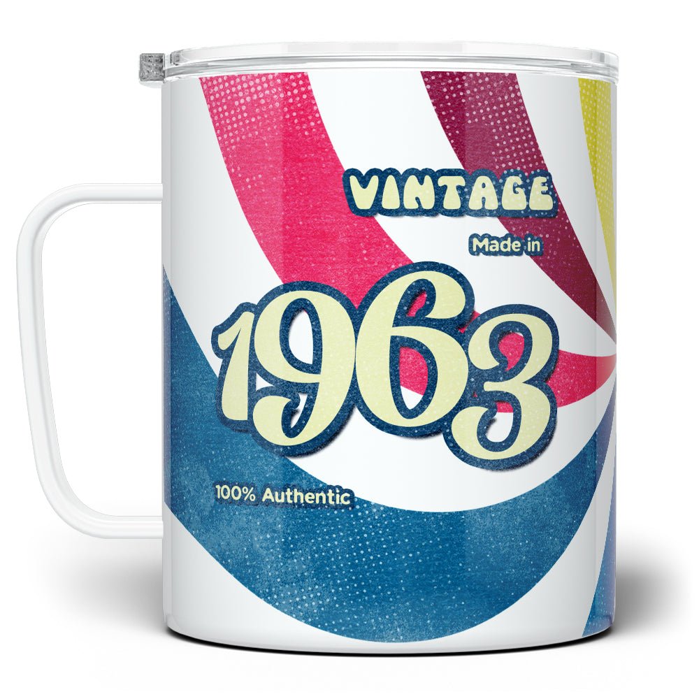 Personalized Birth Year 1960's Retro Insulated Travel Mug - Loftipop