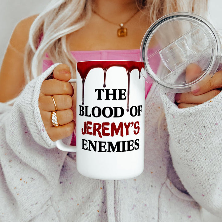 Personalized Blood of My Enemies Insulated Travel Mug - Loftipop