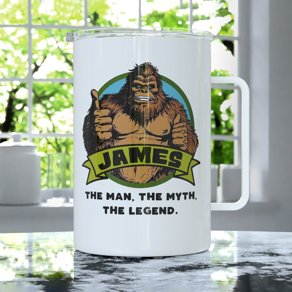 Personalized Name Bigfoot Insulated Travel Mug - Loftipop