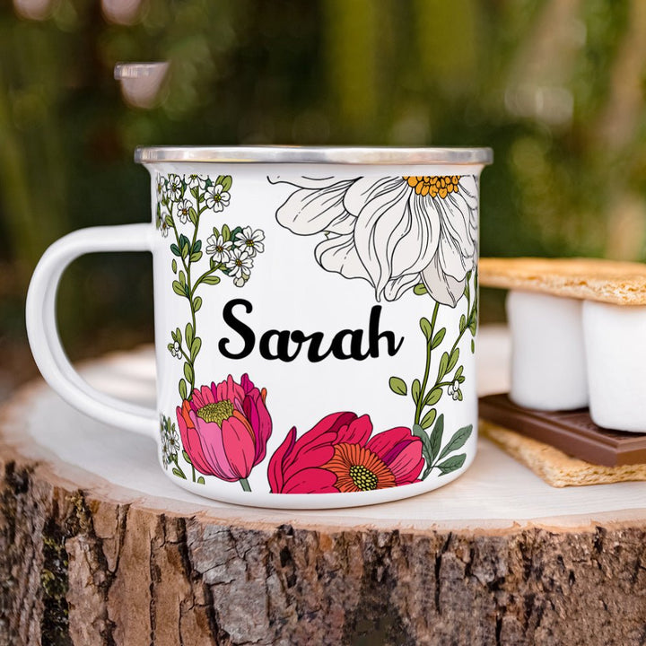 Personalized Name Botanical Camp Mug - Loftipop