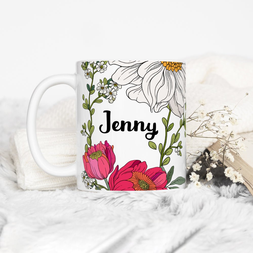 Personalized Name Botanical Mug - Loftipop