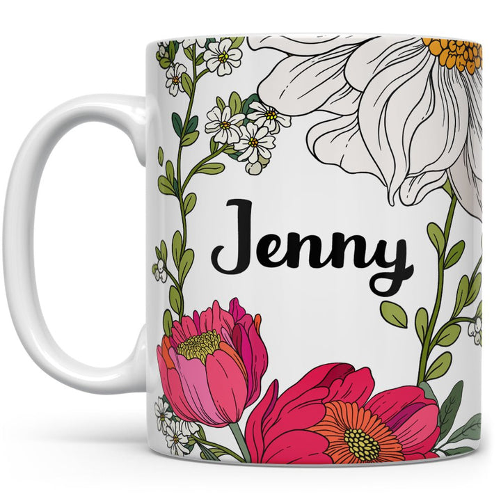 Personalized Name Botanical Mug - Loftipop