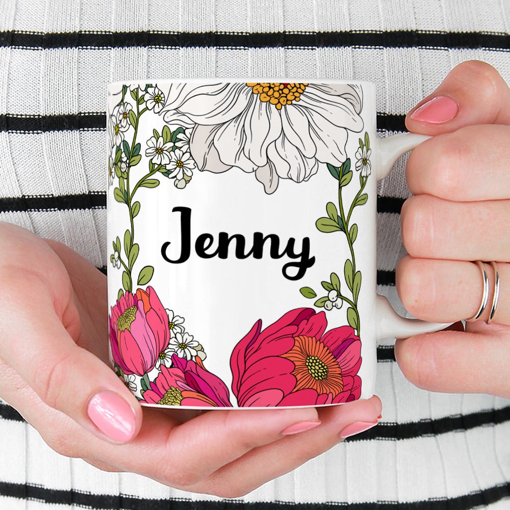 Personalized Name Botanical Mug - Loftipop