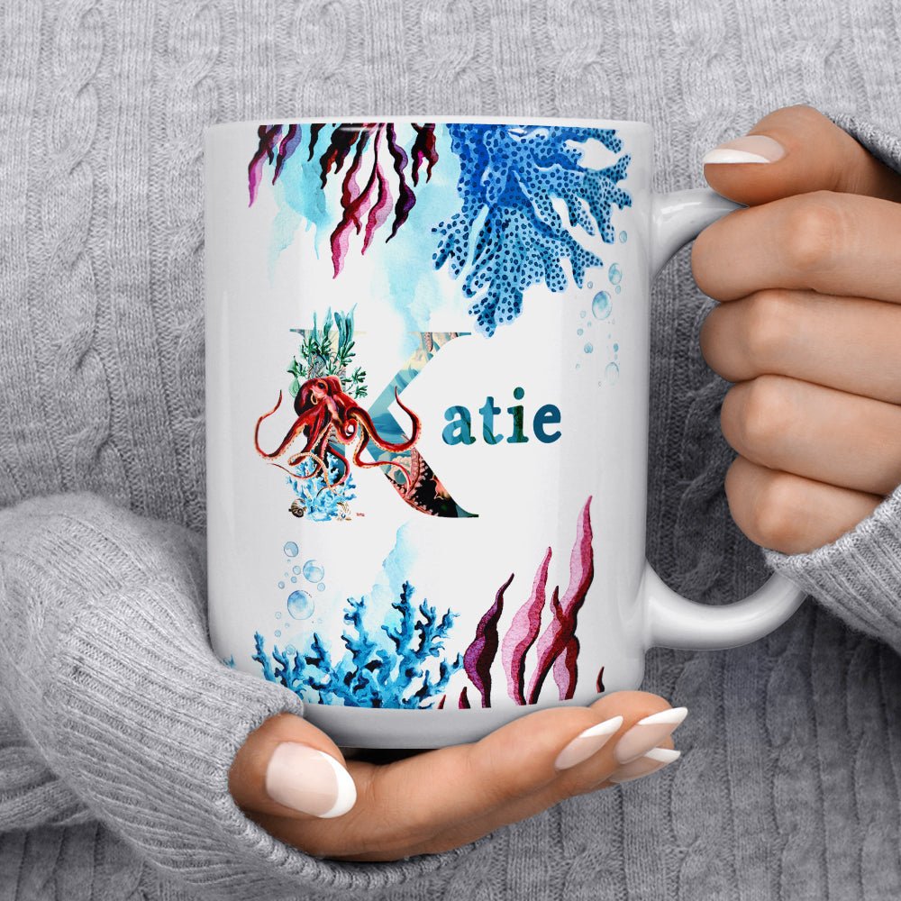 Personalized Name Sea Life Mug - Loftipop