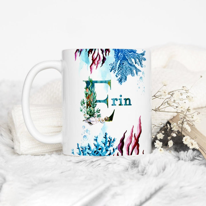 Personalized Name Sea Life Mug - Loftipop