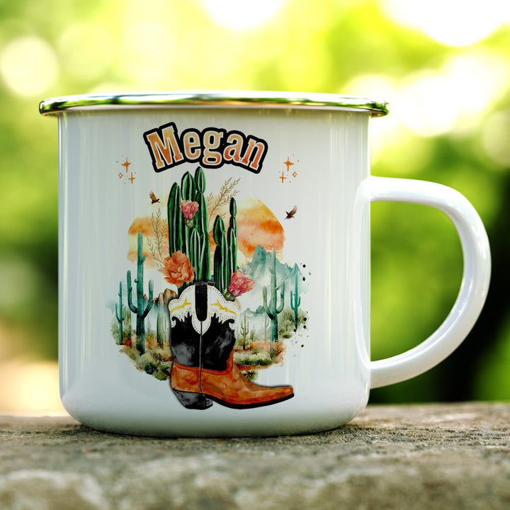 Personalized Name Western Camp Mug - Loftipop