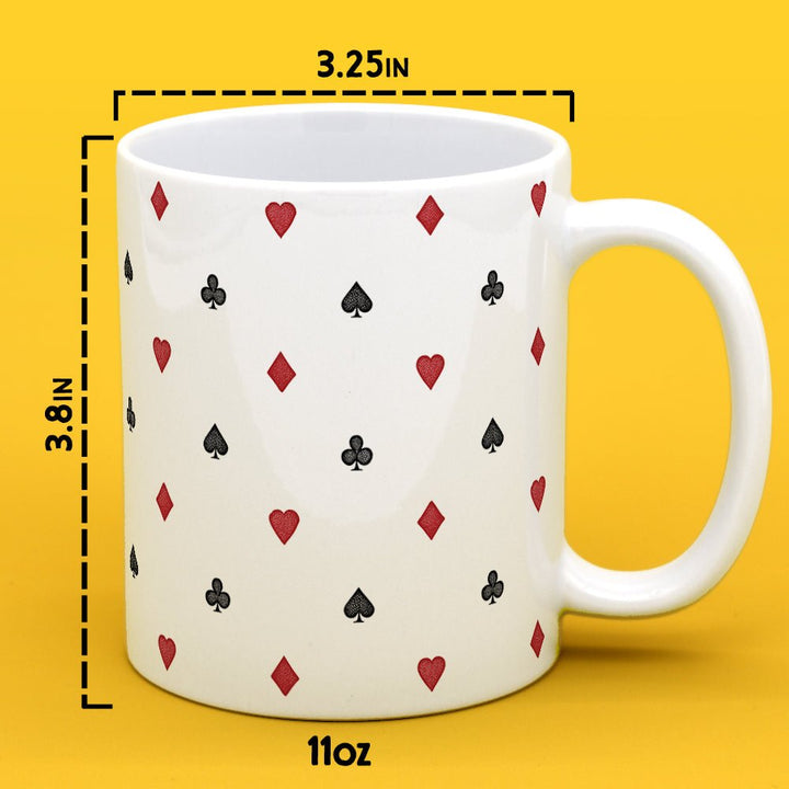 Playing Card Suit Pattern Mug - Loftipop