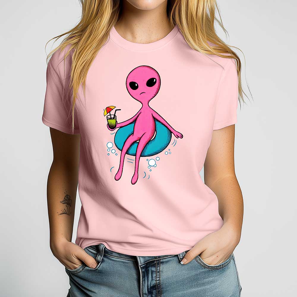 Poolside Alien Crewneck Tshirt - Loftipop
